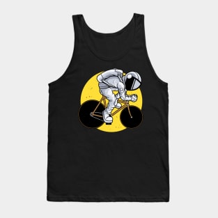 Biker Astronaut Space Cyclist Bicycle Cycling Tank Top